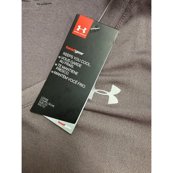 Under Armour Women’s Purple Short Sleeve V-Neck T-Shirt Size M - New - Picture 9 of 11
